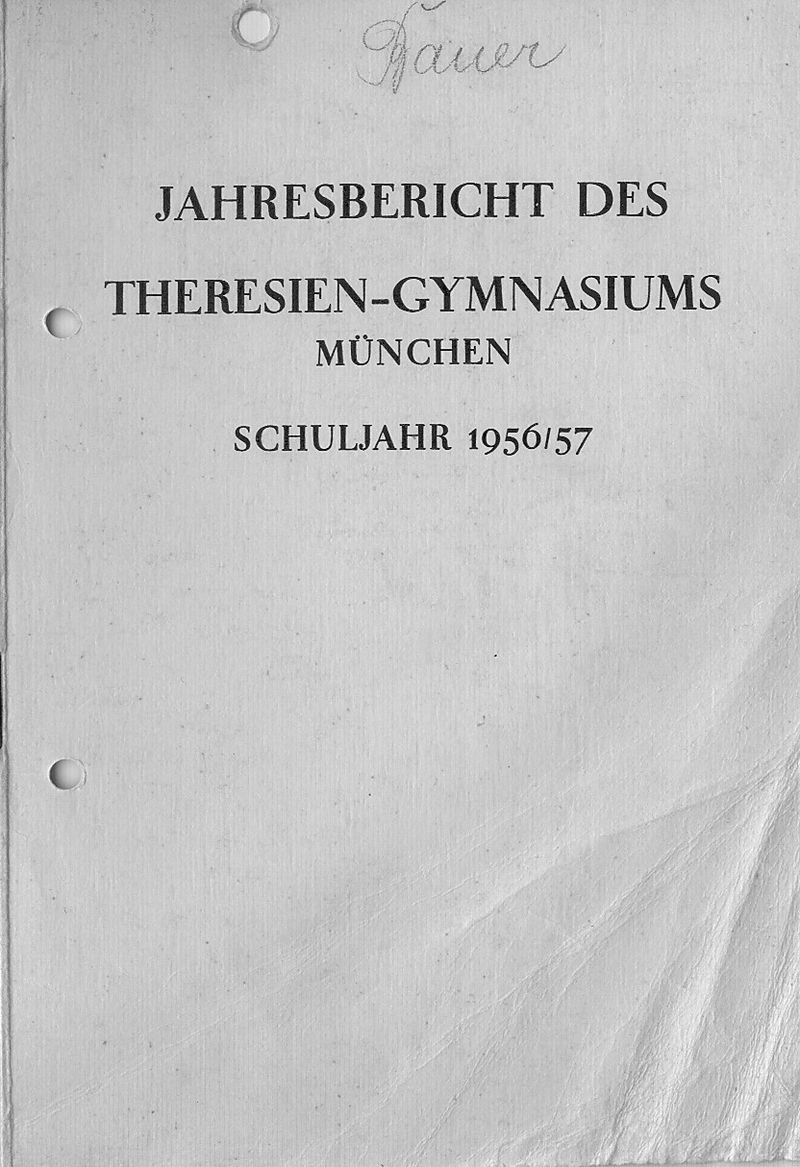 Jahresbericht 1956/57